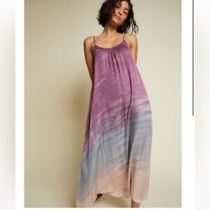 Nation Ltd. Lila Ombré Sateen Maxi Dress